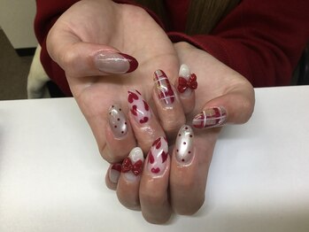 キャットミントファミリー 水沢店(キャットミントfamily)/ハートネイル★パラジェル