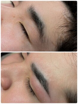 マナ バイ オハナ 横浜関内(mana by ohana)/眉毛ワックス／ビフォーアフター