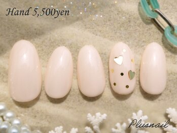 プラスネイル 北千住東口店(PLUS NAIL)/(3501)ハートホログラムネイル☆