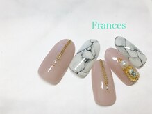 フランセス(Frances)/大理石ネイル