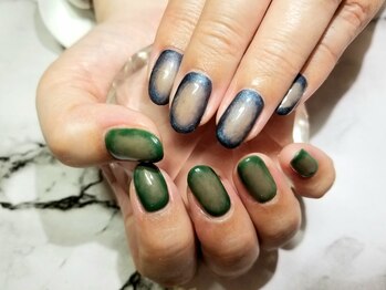 シュガーネイル(sugar nail)/囲みグラデーション