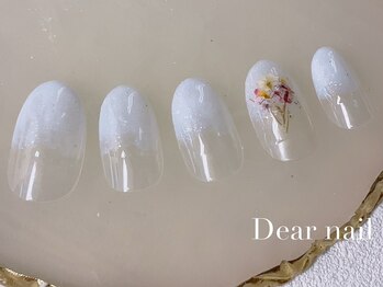 ディア ネイル(Dear nail)/グラデーション×押し花