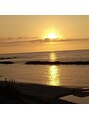 チャチャブラン Amie店(cha-chaBlanc) 家から見える夕日です!島根県出身です!