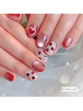 チャコネイル(chaco-nail)/赤×ハートネイル