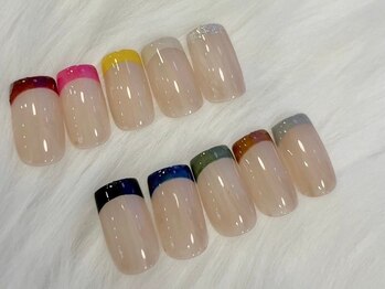 フリープ(freep)/フレンチ/ヌーディーネイル