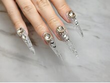 プレジール 岐阜(Plaisir)/長さ出しステンドグラスネイル