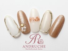 アンドルーチェ なんばパークス店(ANDRUCHE)/ニュアンス×囲みネイル