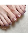 ニュアンスくすみパープル