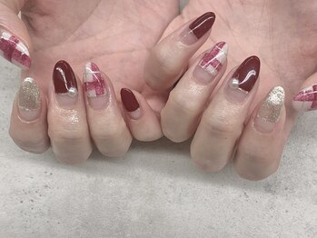 ネイルサロン ドゥ(Nail Salon Doux)/（平田）チェックネイル