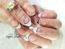 シュガーネイル(sugar nail)/フレンチ＆キルティングネイル