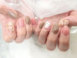 ちゅるきら桜ネイル