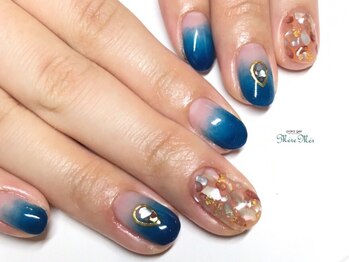 パラジェル認定サロン メールメール 池袋店(MereMer)/アンティーク　ネイビー