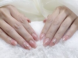 うるっとはチークでグラデネイル