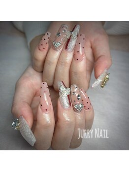 ジュリーネイル 所沢店/ハートホロリボン