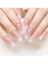 フレンチネイル/春ネイル