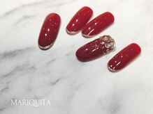 ネイルサロン マリキータ(MARIQUITA)/ビジュー/ボルドー/ブライダル