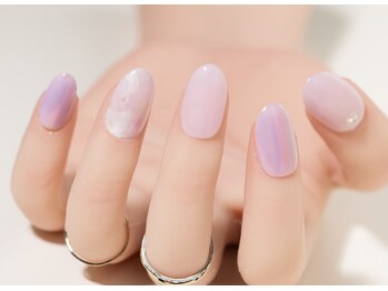 エムスラッシュ ソル センター南(M.SLASH SOL)/ワンポイント春ネイル