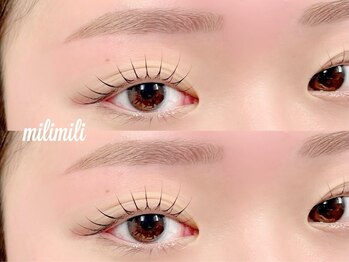 ミリミリ(milimili)の写真/【眉毛パーマ＆眉毛Wax】左右非対称など眉のお悩みに☆骨格、パーツから自眉を活かしたスタイリングに◎
