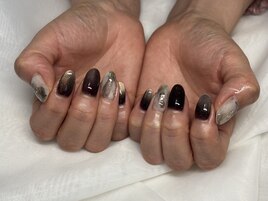 定額デザイン　ニュアンスネイル