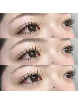 エルプラス(elu+)の写真/馴染みの良い毛質で自まつげ風♪自まつ毛が少ない方や弱っている方も負担なくボリュームUPが叶います☆