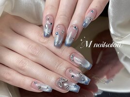 水色｜マグネットネイル