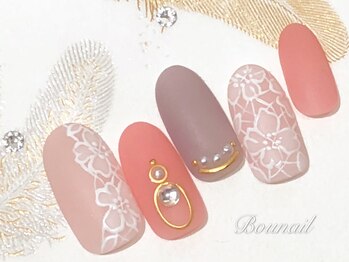 ボネール(nail ＆ eyelash Bounail)/定額コース9980円　パステル