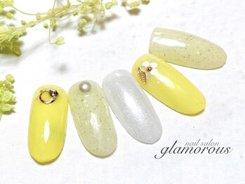 ネイルグラマラス 西新井店/《パラジェル》春カラー 上品