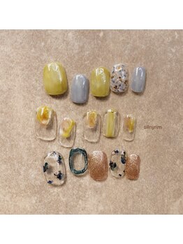 シルニー リム(Silny rim)/アシンメトリーニュアンスネイル