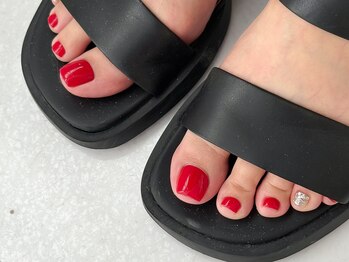 ワンアンドオンリー(One&Only)/赤ワンカラーネイル