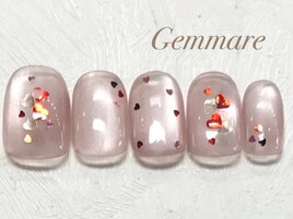 マグネットガーリーハートネイル