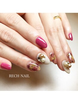 レッシュネイル サロンアンドスクール(RECH NAIL salon&school)/フラワーネイル