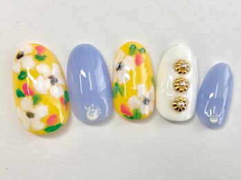 ネイルサロン トリック(Nail Salon TRICK)/黄色フラワー