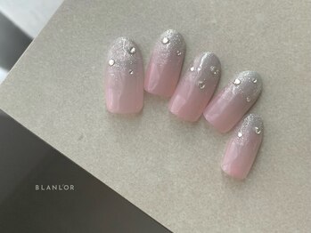 ブランロール 中目黒店(Blanl'or)/ピンクラメグラデーションネイル