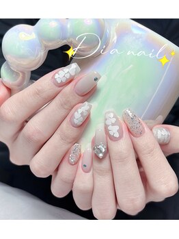 ディアネイルサロン 池袋(Di’a)/持ち込み/ハート/フィルイン