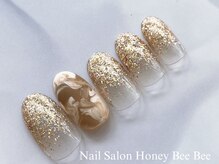 ハニービービー(Honey Bee Bee)/マットマーブルネイル