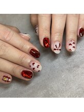 アイリッシュネイル 久屋大通店(Irish Nail)/ハート×リボンネイル