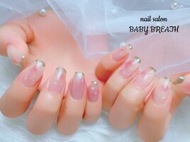 桃ニュアンスネイル