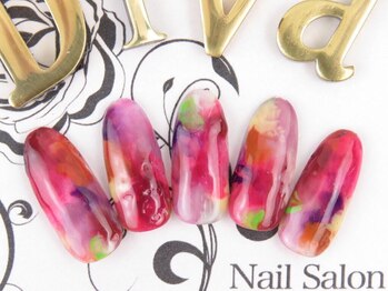 ネイルサロン ディーバ ギンザ(Nail salon Diva GINZA)/秋冬 カラフル タイダイ89500