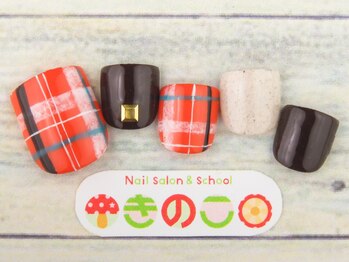ネイルサロン きのこ/フット選べるデザインMコース
