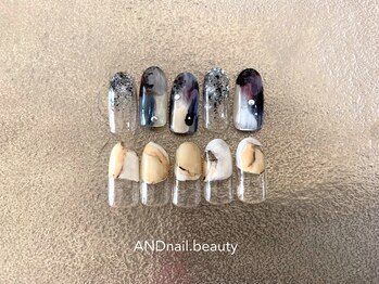 アンドネイル ビューティー(AND nail,beauty)/秋ネイル/ニュアンスネイル