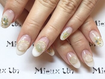 ミューアン(Mieux Un)の写真/最旬デザインからシンプルなデザインまで豊富にご用意☆丁寧な施術に定評あり♪パラジェル/Bioジェル使用◎