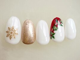 大人クリスマスネイル