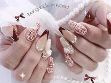 nail salon mimi【4月上旬 NEW OPEN（予定）】/赤×ツイード