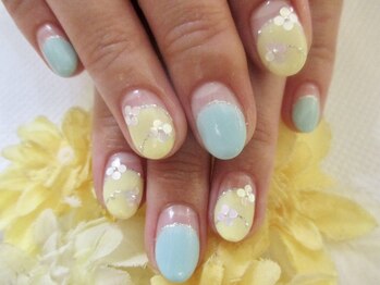 ダブルネイル(Double Nail)/キュートフラワーネイル☆