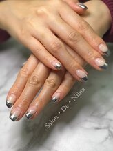 サロンドニーナ(Salon De Niina)/ミラーフレンチ！金属っぽく！！