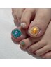 【Foot nail】フットネイルこだわりフルアート☆ご新規様限定価格