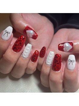 キルティング/リボンネイル