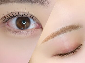 ジュメイラ(Jumeirah)の写真/【HBLorデザインWAX＋まつ毛パーマ】当店人気メニュー☆同時施術でワンランク上の目元に仕上げます♪
