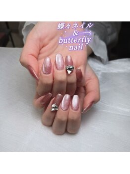 蝶々ネイル バタフライネイル(butterfly nail)/