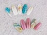 【ご新規様限定/オフ無料/ケア付き】定額制ジェル¥12,100→¥11,500